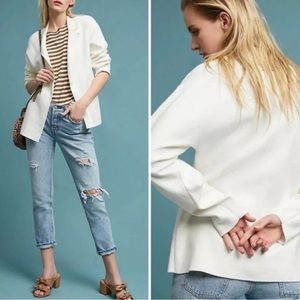 COPY - Anthropologie Moth West End Cotton Knit blazer XL oversized & comfy fron…